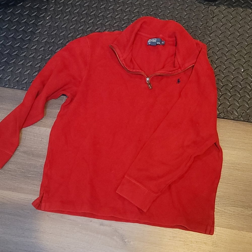 Mens polo zipper sweater